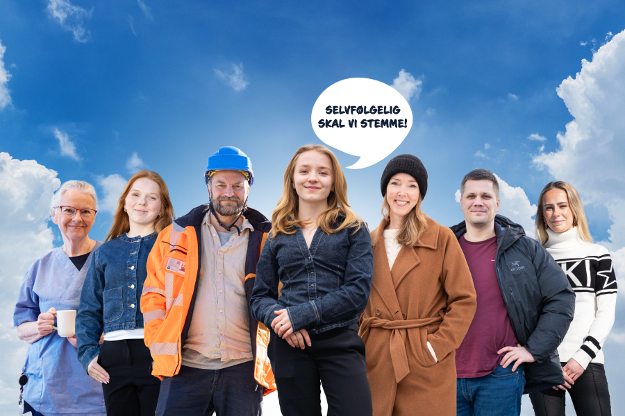 Innbyggere som sier selvfølgelig skal vi stemme