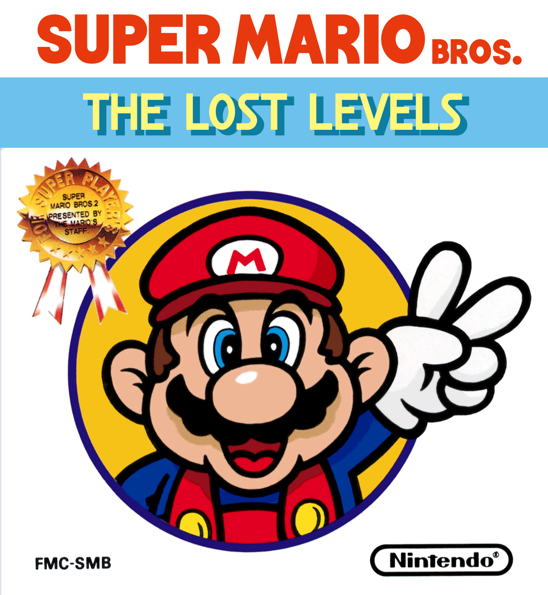 Omslaget til spillet "Super Mario Bros The Lost Levels"