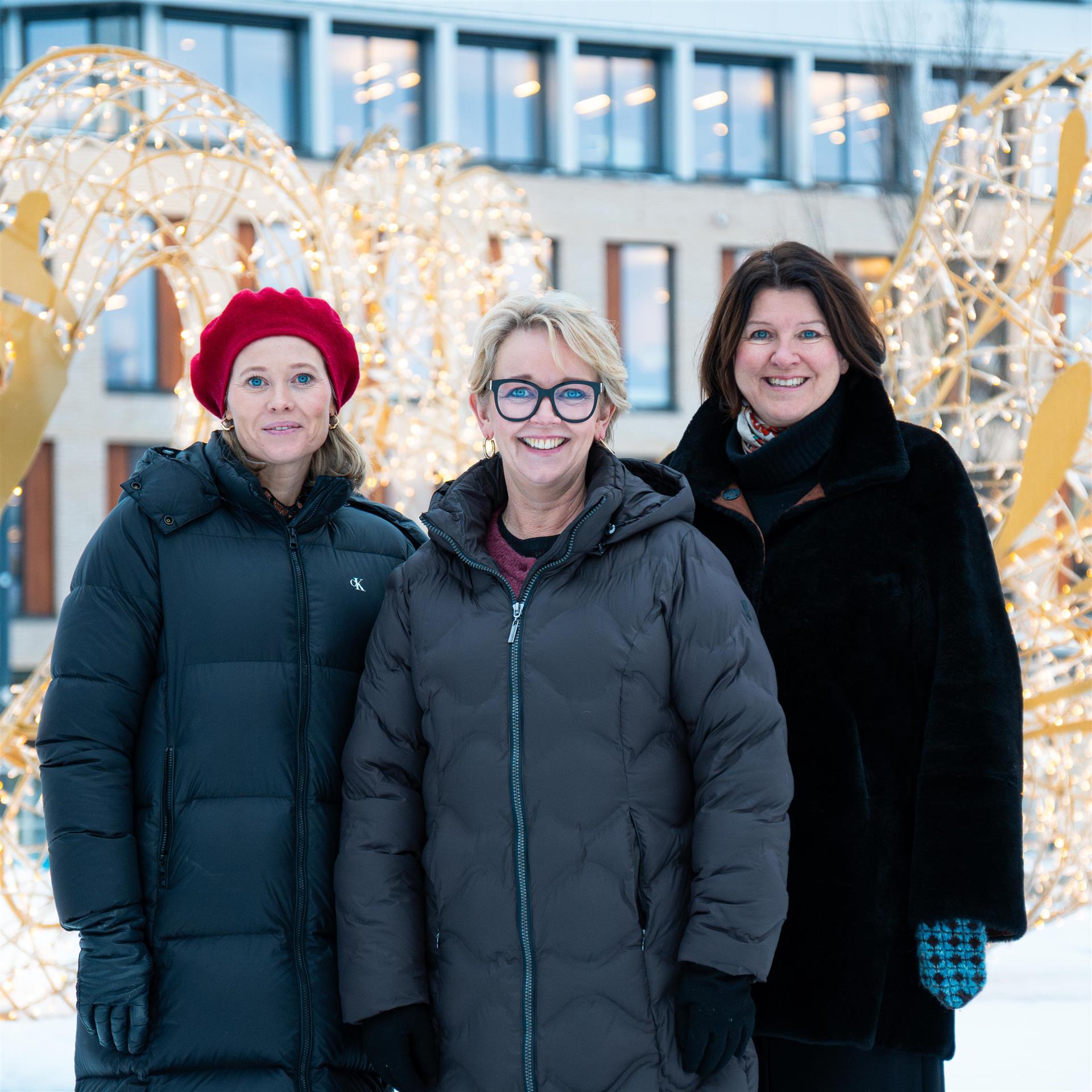 Varaordfører Kjersti, ordfører Anne, kommunedirektør Kari og resten av Gjøvik kommune ønsker deg og dine en riktig god jul og godt nytt år.