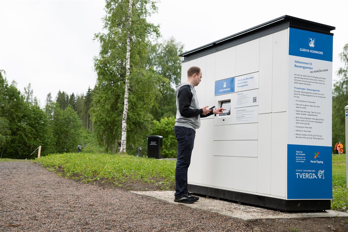 Låneskapet på Bassengparken - Klikk for stort bilde
